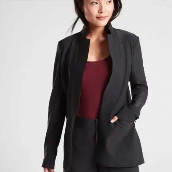 Athleta Jackets Coats Athleta Cosmic Blazer Jacket Black
